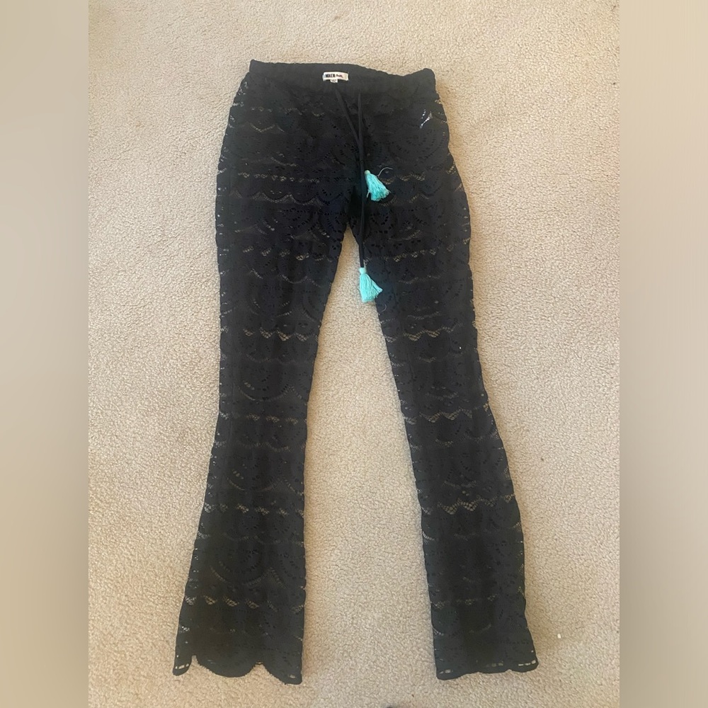 Swim cover pants.  Really cute